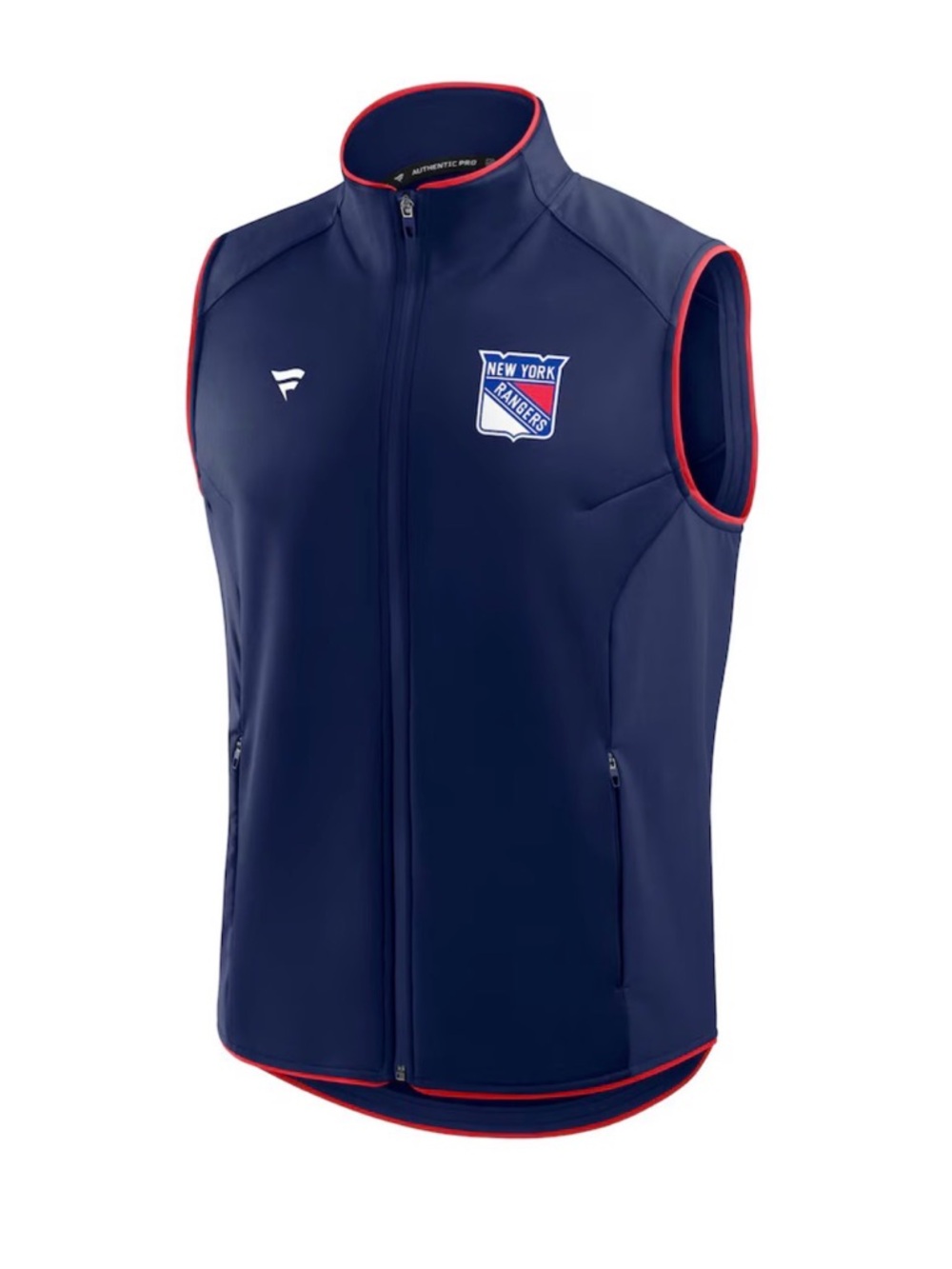 NWOT Fanatics Navy and Red New York Rangers Softshell Jacket